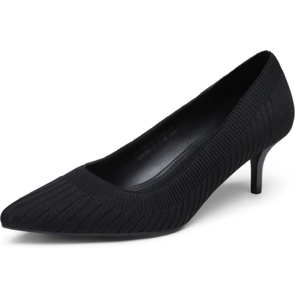 NIB Dream Pairs black knitted pointed toe pumps size 12